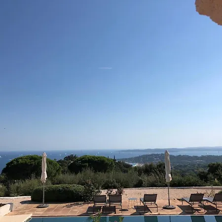 Quiet 4 Bedrooms Full Sea View Heated Pool Вилла Сент-Максим